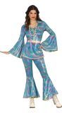 Disco Retro Psychedelic Jurk Dames
