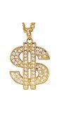 Dollar Gouden Feestketting Hiphop Stijl