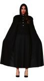 Duister zwarte cape