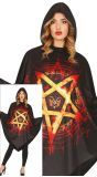 Duivel poncho halloween dames