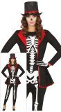 Elegant skelet kostuum halloween dames