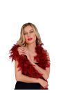 Elegante Bordeaux Rode Boa 180 cm 80g