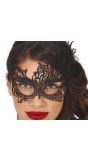 Elegante Zwart Oogmasker voor Venetiaans Carnaval
