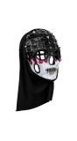 Eng Masker Zwart Wit met Capuchon Halloween