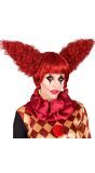Enge Clown Pruik Rood Halloween Dames