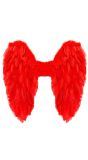 Engelenvleugels Rood Veren Feest Dames Heren