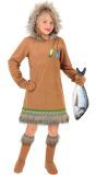 Eskimo Vissers Outfit Meisjes Bruin