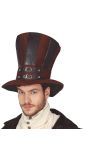 Extra hoge Steampunk hoed luxe