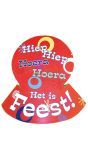 Feest uitnodigingskaarten hoedje