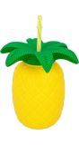 Feestelijke ananas drinkbeker met rietje
