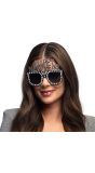 Feestelijke Bling Bling Partybril 'Happy New Year'