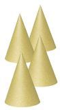 Feestelijke glitter verjaardaghoedjes goud
