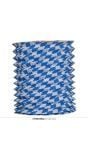 Feestelijke Oktoberfest Lantaarn Blauw Wit 24Cm