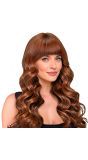 Feestpruik Lang Golvend Bruin Dames
