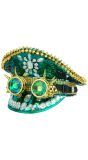 Festival Hoed Groen met Spikes en Bril Dames Heren