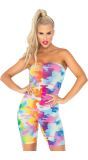 Festival playsuit regenboog camouflage