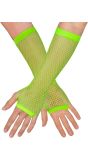 Festival Visnet Vingerloze Handschoenen Neongroen