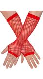 Festival Visnet Vingerloze Handschoenen Rood