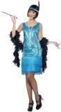 Flapper 20S Jurk Blauw Dames