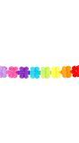 Flower power papieren slinger