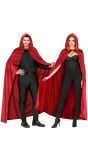 Fluwelen Vampier Cape Rood