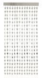 Folie met sterren deurgordijn 200cm zilver