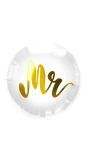 Folieballon Bruiloft Mr Wit