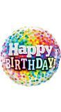 Folieballon confetti happy birthday