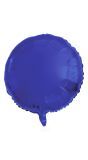 Folieballon donkerblauw rond