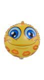 Folieballon Emoticon Valentijnsdag 45Cm