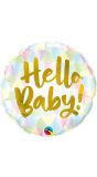 Folieballon hello baby driehoeken