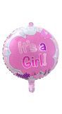Folieballon its a girl geboortje meisje