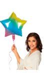 Folieballon regenboog ster