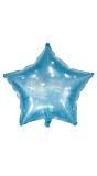 Folieballon stervorm galatic aqua