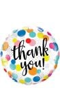 Folieballon thank you stippen