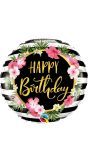 Folieballon tropical happy birthday