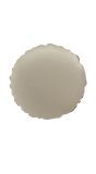 Folieballon Vorm Rond - Crème wit