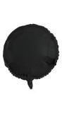 Folieballon zwart rond