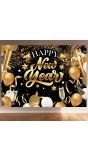Fotoachtergrond Oud & nieuw " Happy New Year" 220 x 150 cm