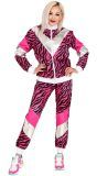 Fout 80's Roze Tijger Trainingspak Heren
