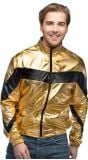 Fout Trainingsjasje Goud 90’s Retro Metallic Voor Carnaval