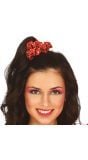 Foute kerst haar schrunchie rood 3 stuks
