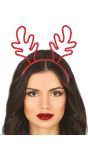 Foute Kerst Haarband Metallic Rendier