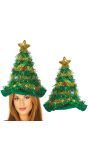 Foute kerstboom hoed met ster