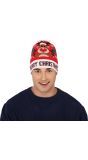 Foute kerstmuts rendier met brei effect