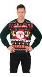 Foute kersttrui ho ho ho heren