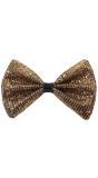 Gala Vlinderstrik Goud Glitter