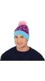Gebreide Muts 90's Blauw Paars