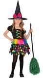 Gekleurde Heks Outfit Meisjes