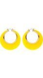 Gele 70s oorbellen
